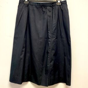 Carlisle Black Faux Wrap Skirt
